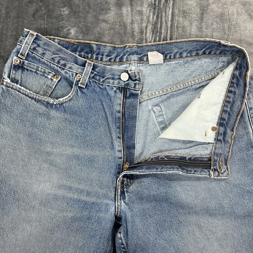 VTG 1999 Levi's 550 Relaxed Fit Baggy 38X30 Actual 36X30 Blue Jeans 90s Y2K‎
